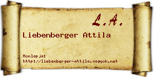 Liebenberger Attila névjegykártya